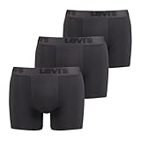 Levi's Herren Levi's Premium Men's Boxer Briefs (3 pack) Boxer Shorts, Schwarz, L