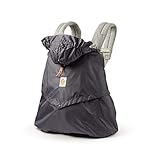 Ergobaby Windcover und Regencover, Windschutz und Regenschutz für alle Ergobaby Babytragen, wasserabweisende Hülle, Charcoal