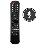 AULCMEET MR21GA Sprachfernbedienung ersetzen Passend für LG 2021 4K 8K UHD OLED QNED NanoCell NANO99, NANO90, NANO85, NANO80, NANO75 Series,UHD TV UP80, UP75 Series mit Zeiger und Sprachfunktion