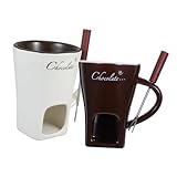 FUNOMOCYA 2 Sätze Käsewärmer Topf schokoladenfondue fondue zubehör Fondue Becher Haushalt Butterfondue Schokoladentopfschmelzer Fondue-Topf Schokoladenschmelzbecher Butterwärmer Keramik