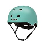 Melon »Rio« Leichter und Cooler Fahrradhelm für Damen, Herren und Kinder mit maximalem Schutz Größe M-L (52-58 cm) Blau Türkis Einfarbig Pastell