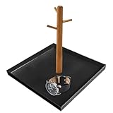 Bambusschlüsselschale - Organizer des Holzschreibtischs, natürlicher Kommodenschale Stand | Minimalistischer Arbeitsplattenbehälter mit Fächern, Home -Eingangs - für Zubehör, Ringe, Münzen, Parfü
