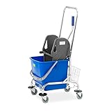 ulsonix UNICLEAN ONE30 Putzwagen mit Presse 30 L Putzwagen Reinigungswagen mit Presse Putzwagen mit Presse Putzwagen professionell