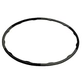 TITAN LIFE Hula Hoop. Hula Hoop Reifen. Schwarz/Grau. 1,5 kg. 4,5 x 100 x 100 cm. Gewicht und Wellen auf der Innenseite