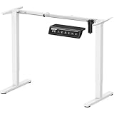 ErGear Höhenverstellbarer Schreibtisch Gestell mit 4 Memory-Steuerung,Höhenverstellbar Tischbeine Ergonomische Stehpult Basis,Frame only