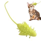 Fun Moving Cat Toy - Automatisches Elektro -Haustierspielzeug | Einbeziehung Von Katzenspielzeugen, Batteriebetriebenes Katzenspielzeug, Realistische Jagdsimulation Für Katzen, Solospiel, Training, La