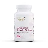 vitaworld Astragalus Extrakt 500 mg, Auch als Tragant Wurzel bekannt, Standardisiert auf 50% Polysaccharide - pro Tagesverzehrmenge sind 500 mg enthalten, Vegan, 120 Kapseln