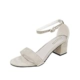 Damen-Sandalen mit elegantem Absatz, Pumps, heiße Absätze, Damen, mit Riemchen am Fußhals, lässig, offene Sandalen, Plateau-Pumpen, modische Hausschuhe mit bequemer Einlegesohle für Partys, Hochzeiten