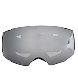 Ghzste Antifog-Doppelschicht-Outdoor-Magnet-Skibrille Zum Snowboarden und Klettern (Silber)