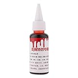 Kunstblut Falschblut Gel Fake Blood Halloween Ausgefallene Wunde Kostüm und Ankleiden Make-up Werkzeug fürCosplay Bühne (50 ml Blut)