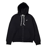 Nike Solo Swoosh Herren Full-Zip Hoodie, Schwarz/Weiß, Small