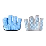 NVOQILIN Damen-Fitness-Handschuhe, Vier-Finger-Yoga-Griff-Handschuhe, Halbfinger, Pilates-Handschuhe für Fitnessstudio, Gewichtheben, Hängen, Radfahren, Yoga