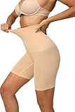 Wonderwear Shape Leggings Damen aus Deutschland High Waist Miederhose bauchweg (Gr. XS - XXL) (Beige, M/L)