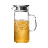 Multifunktionales Glaskrug Borosilikat Carafe Für Heiße Und Kalte Getränke Ideal Für Eiskaffeemilch Und Mehr