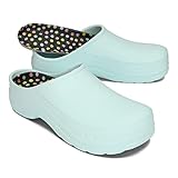 BeComfy Damen Herren Eva Clogs Bequeme Ultraleichte Gartenschuhe 35-46 EU (Hellblau, 39)