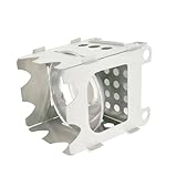 NAMOARLY Grillofen portable camp stove woodburning stoves Foldable stove campimg kocher cämpingkocher Outdoor stove Alkohol Herd Outdoor-Ofen Grillherd aus Edelstahl Rostfreier Stahl Angeln