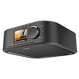 Hama DAB Radio (Küchenradio, Unterbauradio, Internetradio, Digitalradio, DAB Plus Radio, DAB+, Bluetooth, WLAN, FM, AUX, Spotify Connect, App Bedienung, Radiowecker, Küchenradio Unterbau) schwarz
