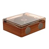 Corghd Retro CD Player Bluetooth 5.0 Wiederaufladbar Eingebauter Lautsprecher Tragbarer Musikplayer USB HiFi Player mit Infrarot-Fernbedienung Einfach zu bedienen B