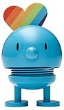 Hoptimist Rainbow Bumble, Wackelfigur & Glücksbringer Skandinavisch, Wohnzimmer & Schreibtisch Deko, Büro Gadget, Tolle Kleine Geschenke, 4,5 x 5,8 x 8,7, Turquoise
