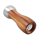 LIGIGWASH Manuelle Pfeffermühle Holz mit Keramikmahlwerk Einstellbar für Pfeffer und Salz Rustikales Design Präzise und Gleichmäßige Gewürzmühle für Vielseitige Küchenanwendung