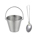KICHOUSE 1 Satz Eiereimer Bindestrich Schlau Luft Karton Spender Befüllbar Veranstalter Für Fritteuse Öffner Eggmazing Hersteller Besteck Gepudert Alle Silver Rostfreier Stahl
