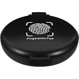 DIYEAH Fingerabdruck-Fingerabdruck-Stempelkissen Mini-Stempel-Stempelkissen Für Notarbedarf Identifizierung Sicherheit Ausweis Fingerabdruckkarten Strafverfolgung Fingerabdruck Heimbüro