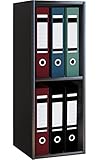 VCM Holzregal stehend | platzsparender Aktenschrank | Maße ca. H. 72 x B. 34 x T. 30 cm | Elegantes Regal stehend | Büroregal – Offas 2f