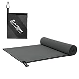 flintronic Mikrofaser Handtuch, 200x100cm Groß Badetuch, Schnelltrocknend Mikrofaser Handtücher, Sporthandtuch, Reisehandtuch, Strandhandtuch für Gym Strand Sauna, Dunkelgrau