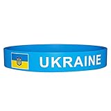 Diarypiece Silikonarmband mit Ukraine-Flagge, modisches Party-Sportzubehör für Männer und Frauen