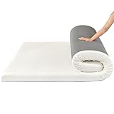 Z-hom Matratzen Topper 90x200cm H2/H3, 8cm Höhe Matratzentopper 90x200cm Gelschaum and Memory Foam, Matratzenauflage für Bett und Boxspringbett inkl, Öko-Tex Zertifiziert