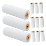 VILLCASE 20 Stück Schwamm Rollpinsel Farbroller Bezug Roller Malerpinsel Kleine Mini Wandroller Schaumstoff Roller Malerbedarf Für Die Innenmalerei Zu Hause Roller Malerpinsel