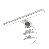 DEELUX Spiegelleuchte Bad 5W 500LM 30cm Neutralweiß 4000K,3in1 Montage 230V Wandleuchte Spiegellampe,LED Badleuchte Badlampe,Klemmplatte am Spiegel/Schrank/Wandbeleuchtung IP44