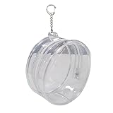 Transparente Aufbewahrungstasche für draußen, für Spielzeug, Puppe, aus Plüsch, Cartoon, 10 cm, Mini-Aufbewahrungstasche, transparent, mit Schlüsselanhänger, Organizer, Anime-Figuren, Tasche für Puppe