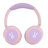 Fockety Kinder-Bluetooth-Kopfhörer, Kabellose Bluetooth 6.0-Kopfhörer mit Bunten LED-Leuchten und Integriertem Mikrofon, 85 Bis 103 DB Lautstärkebegrenzung, 25 Stunden Spielzeit (PINK)