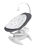 CARETERO - NOCO Baby Wippe - Babywippe Elektrisch - Babyliege 0-12 Monate - mit Musik, 360 Grad drehbarem Sitz, Verstellbarer Rückenlehne - Verschiedene Schaukelmodi & Geschwindigkeiten - Graphit