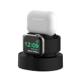 SPORTLINK 4 in 1 Ladestation Dockingstation für Apple Watch, Airpods & Airpods Pro Dock/iPhone Dockingstation/Apple Pencil Halter Nachttischmodus