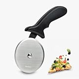 Westmark Profi-Pizzaschneider/XXL-Pizzaroller, Klingenmaß: ø 10 cm, Länge: 23 cm, Rostfreier Edelstahl/Kunststoff, Master Line, Schwarz/Silber, 13282270