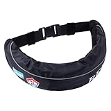 Gürtel-Rettungswesten für Erwachsene, automatischer aufblasbarer Rettungsgürtel mit Verstellbarer Schnalle, Pfeife und reflektierendem Streifen, Schwimmhilfe mit hohem Auftrieb ohne CO2-Zylinder zum