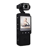Plyisty Body Cam, 1080P HD-Videoaufzeichnung, Um 360° Drehbares Objektiv, Bewegungserkennung, Unterstützt Bis Zu 128 GB, Tragbare Wearable-Kameras Für Reise-Vlogging, Outdoor-Sport