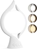 Wopigh Tageslichtlampe 15000 Lux, UV-freie LED Lichttherapielampe Tageslicht, LED Daylight Lampe, Touch-Control Sonnenlicht Lampe, Vollspektrumlampe für Zuhause/Büro (Blanco, 2)