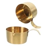DECORNIJIA 2 Stück Espresso Dosierbecher mit Präzisen Messmarkierungen und Ausgießer Kaffeetassen für Milchaufschäumen und Exakte Kaffeestärke Kontrolle Langlebig und Leicht zu Reinigen