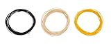 Fender Pure Vintage Cloth Wire, 22 AWG, Schwarz, Weiß, Gelb, 15FT