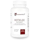 FürstenMED® Rotklee Kapseln Hochdosiert mit 500mg Rotklee-Extrakt (40mg Isoflavone) mit Hopfen, 120 Kapseln, Laborgeprüft, Vegan & ohne Zusatzstoffe