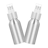 DOITOOL 2 Stück Cocktail Sprühflaschen 50 ml aus Lebensmittelechtem PP und Aluminium Wiederbefüllbar Kompakt für Bar Bitters und Duftstoffe Tragbar für Unterwegs