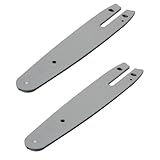 Hoite Führungsplatte für elektrische Kettensägen aus Manganstahl, 6 Zoll, 37 Glieder, für Mini-Handlader-Kettensäge, einfacher Austausch, breite Kompatibilität, 2 Stück