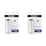 Neutrogena Norwegische Formel Lippenpflege, pflegender Lippenpflegestift für rissige und trockene Lippen (1 x 4,8 g) (Packung mit 2)