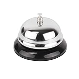 Rezeptionsklingel, Tischglocke, Tischklingel, Rezeptionsglocke, Service Bell, Service Glocke, Lauter und Klarer Ring, Für Hotels, Restaurants, Schulen, Krankenhäuser, Kunden, Lagerhäuser, 1Pack