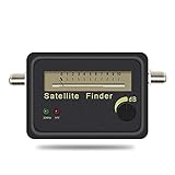 YOFUG Digital LCD Satfinder Satellite Finder Ausrichtungssignalzählerrezeptor for Teller Fernseher LNB Direc Digital Signal SAT Finder (Color : 9502, Plug Type : Added Black Cable)