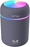 LtYioe Luftbefeuchter, Persönlicher Desktop Mini Luftbefeuchter mit Bunter Cooler Nachtlichtfunktion, Automatische Abschaltung und Super leise für Auto, Büro, Schlafzimmer (Navy blau)