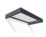 Palram Canopia Sophia 1600 Türvordach - Modernes Design für den Außenbereich - Aluminiumrahmen & glasklares Dach